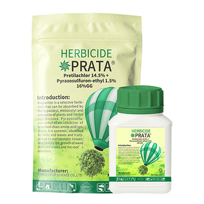 PRATA®Pretilachlor 14.5% Pirazosulfuron-etil 1.5% 16% GG Herbicid